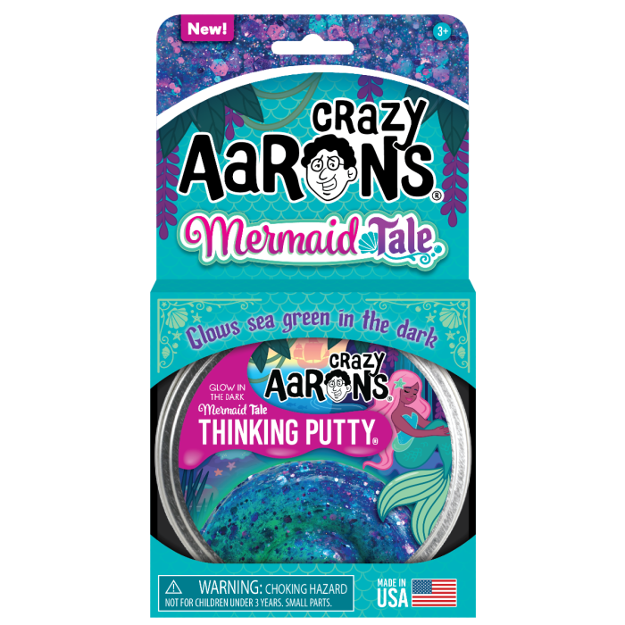 Crazy Aaron’s Thinking Putty Glow-Mermaid Tale