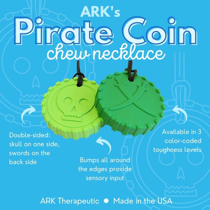 ARK Pirate Coin Chew Necklace Infographic