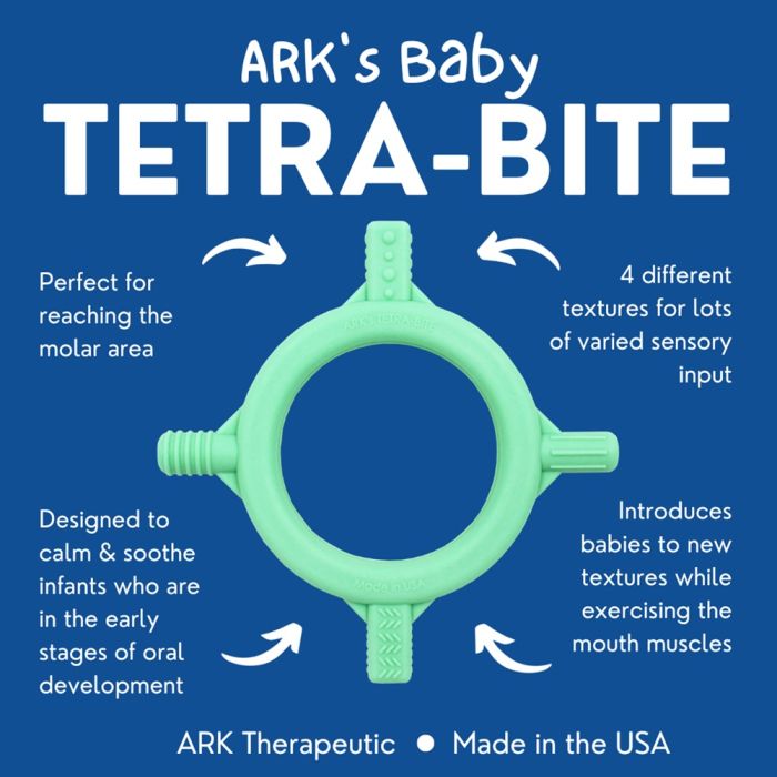 ARK's Baby Tetra-Bite Chew Teething Infographic