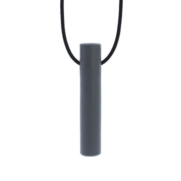 ARK's Bite Tube Hollow Chew Necklace Dark Grey XXT