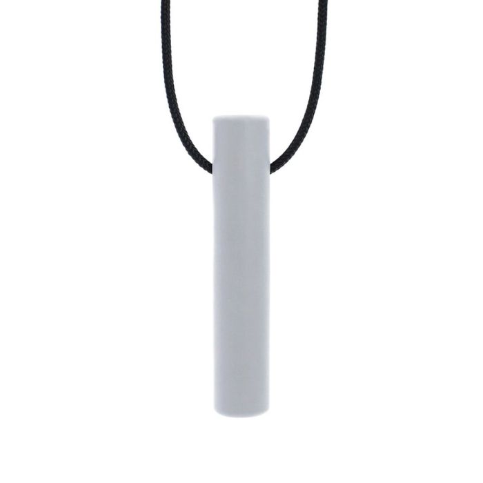 ARK's Bite Tube Hollow Chew Necklace Light Grey Standard