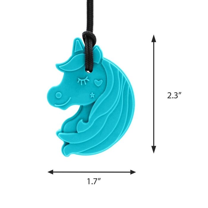 ARK's Chewnicorn Sensory Chew Necklace Measured