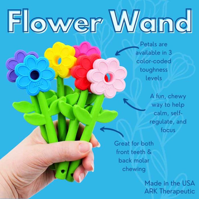 ARK's Flower Wand Handheld Chew Infographic
