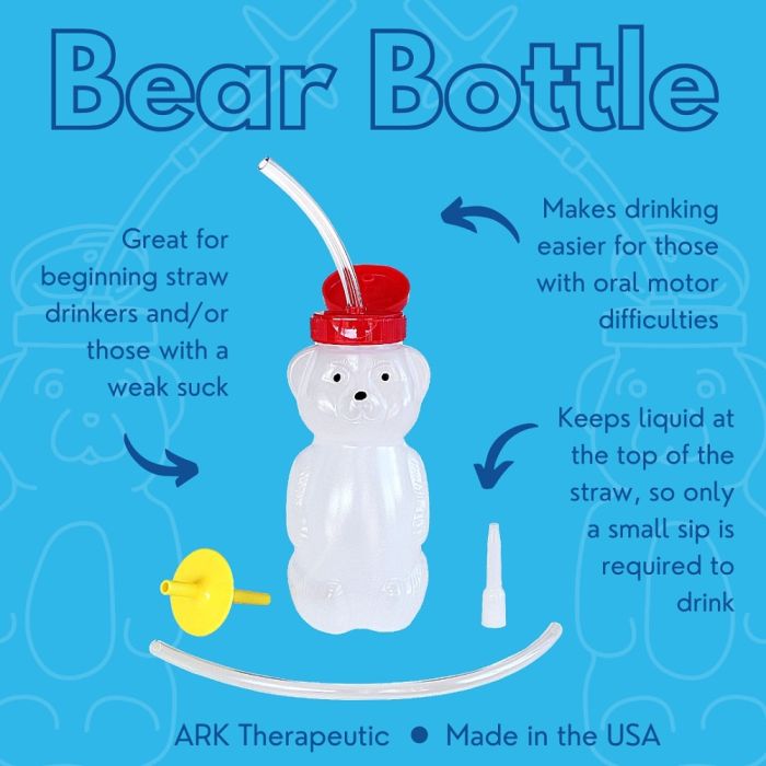 ARK's Honey Bear Bottle for Straw Drinking Infographic