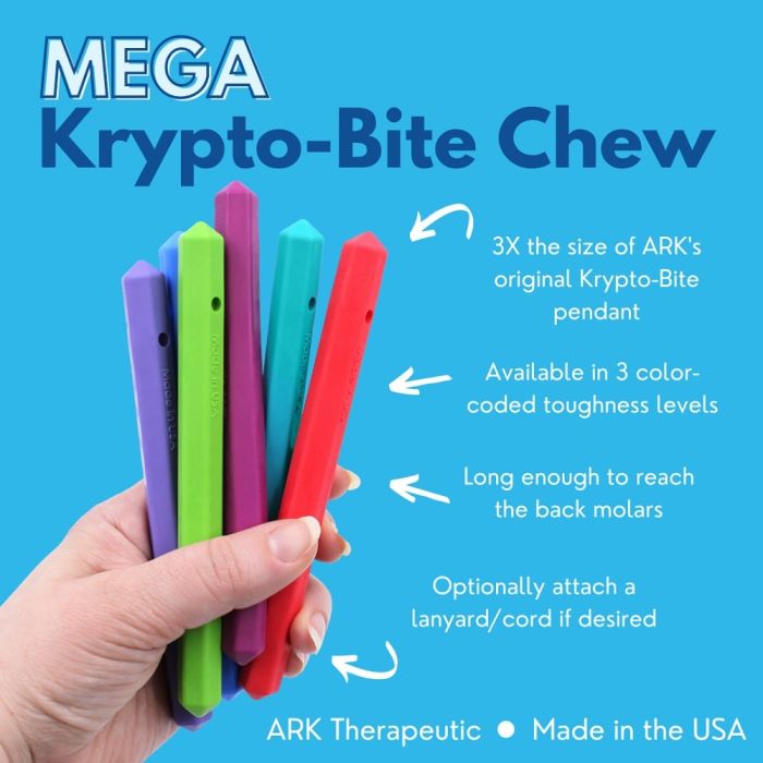 ARK's Mega Krypto-Bite Gem Handheld Chew Infographic
