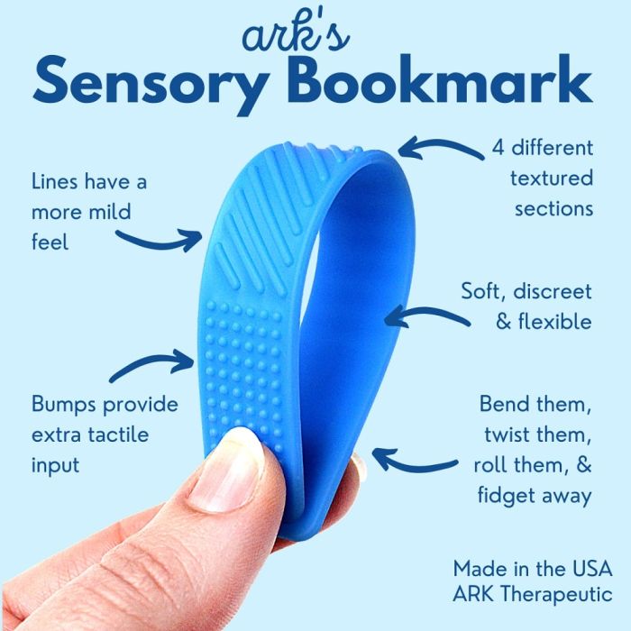 ARK's Sensory Bookmark Fidget Infographic