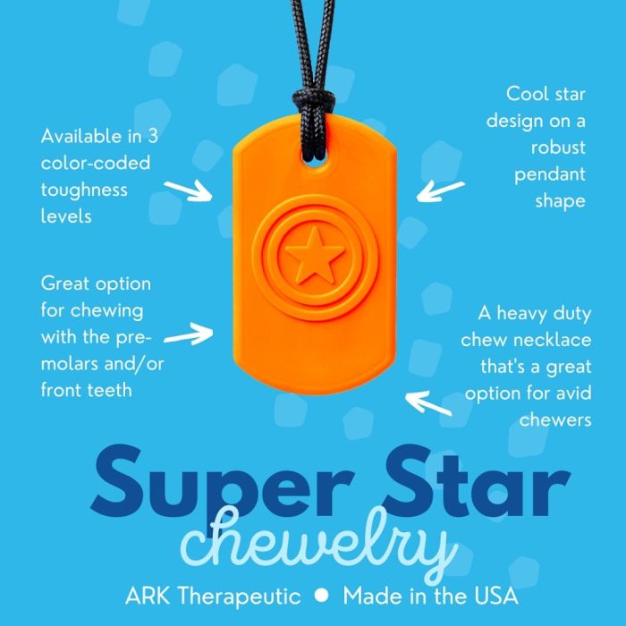 ARK's Super Star Chewable Necklace Infographic