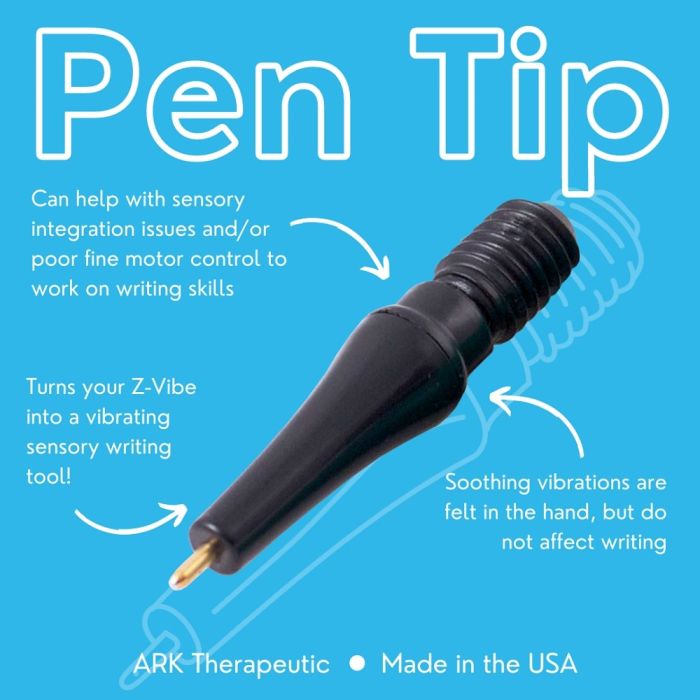 ARK's Z-Vibe Pen Tips Infographic