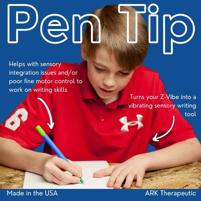 ARK's Z-Vibe Pen Tips Infographic