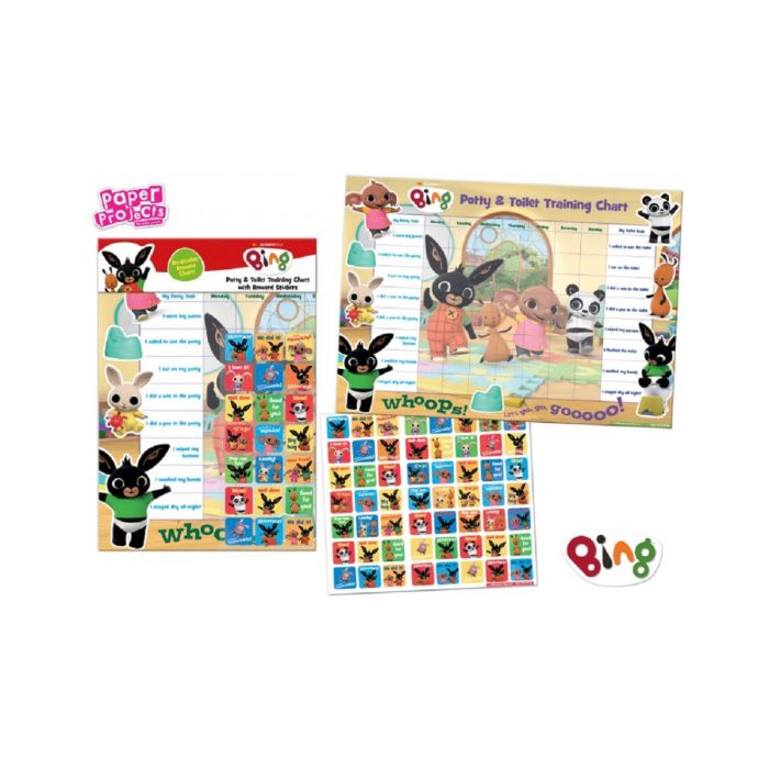 Bing Potty and Toilet Training Chart with Reward Stickers