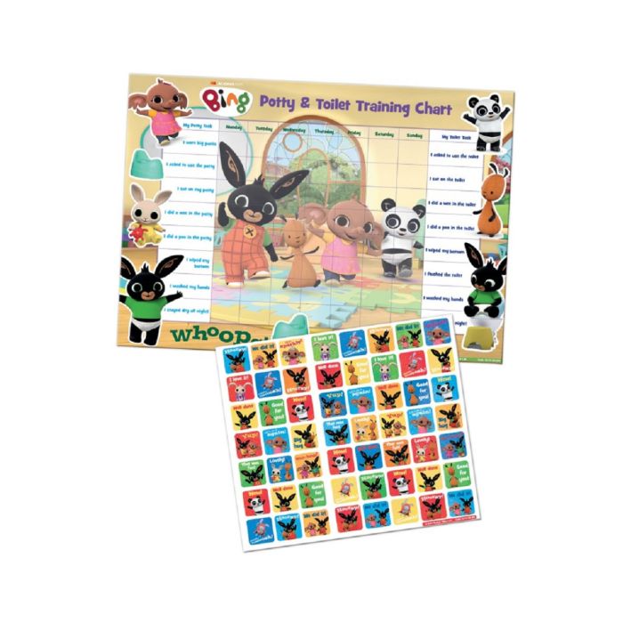 Bing Potty and Toilet Training Chart with Reward Stickers