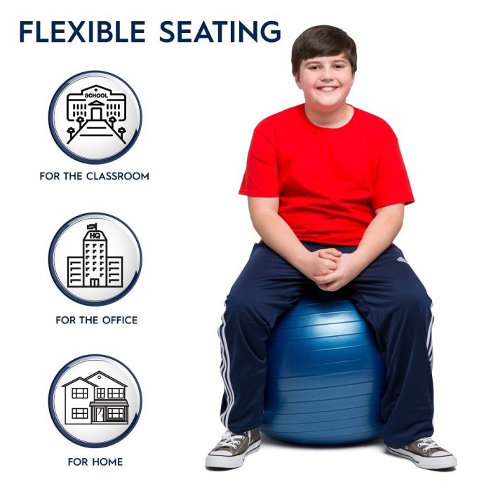 Bouncyband Balance Ball Chair 55cm Blue