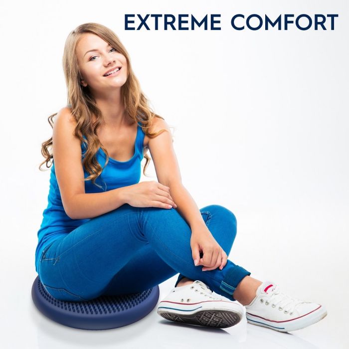 Bouncyband Wiggle Seat Big Sensory Cushion 33cm Blue