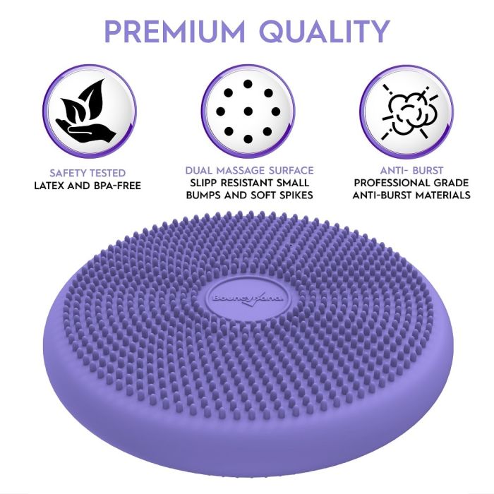 Bouncyband Wiggle Seat Big Sensory Cushion 33cm Purple