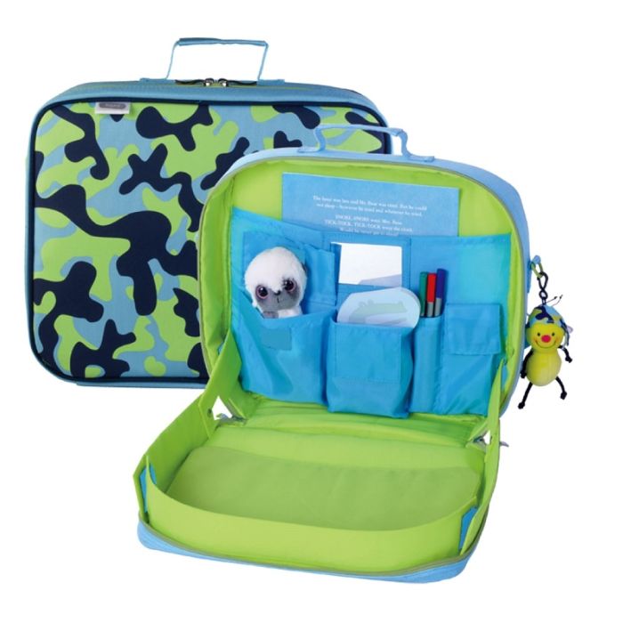 Blue Camo Travel Tray Kit and Backpack by Content and Calm