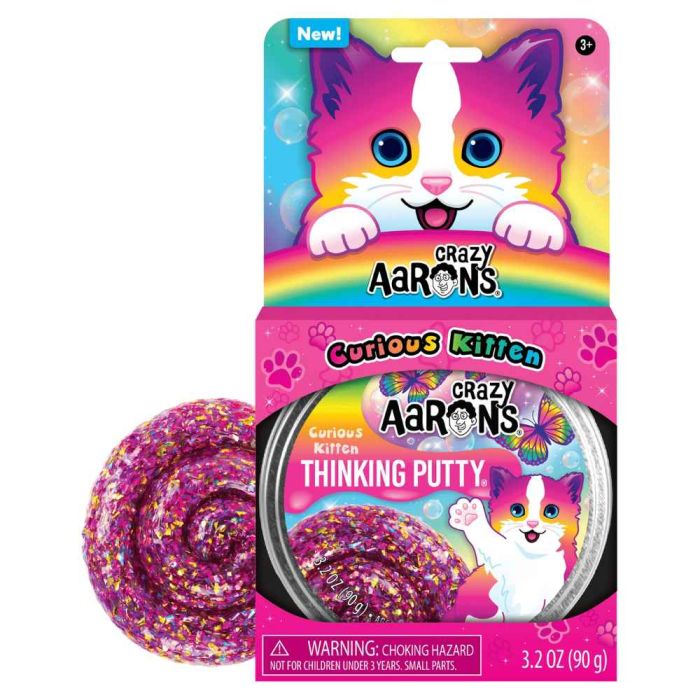 Crazy Aaron's Thinking Putty Curious Kitten