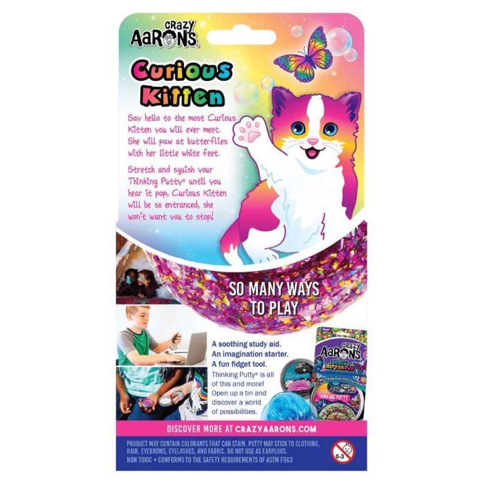 Crazy Aaron's Thinking Putty Curious Kitten