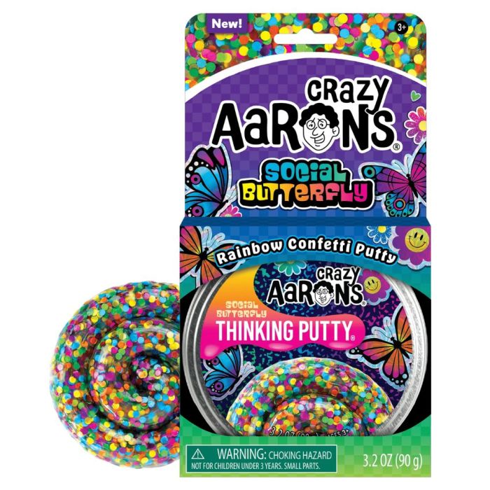 Crazy Aaron's Thinking Putty Trendsetters Social Butterfly