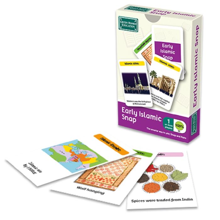Early Islamic Civilization Snap and Pairs Green Board Games Education 