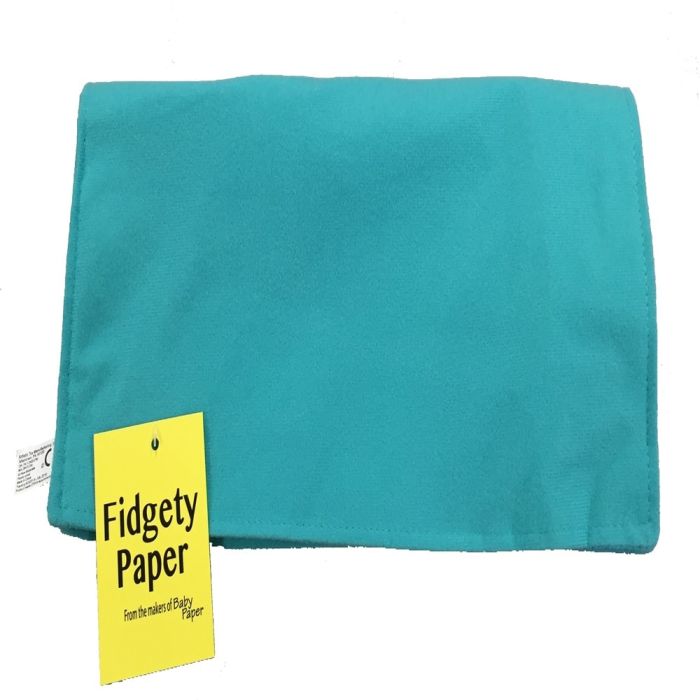 Fidgety Paper Sensory Toy Pocket Large Turquoise