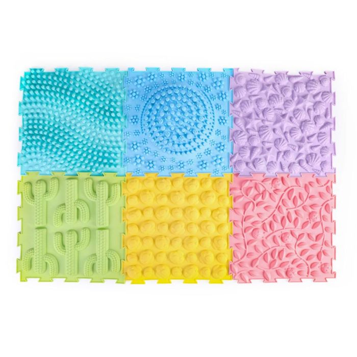 Massage Puzzle Floor Tiles Set of 6 TEXMP6 Playlearn