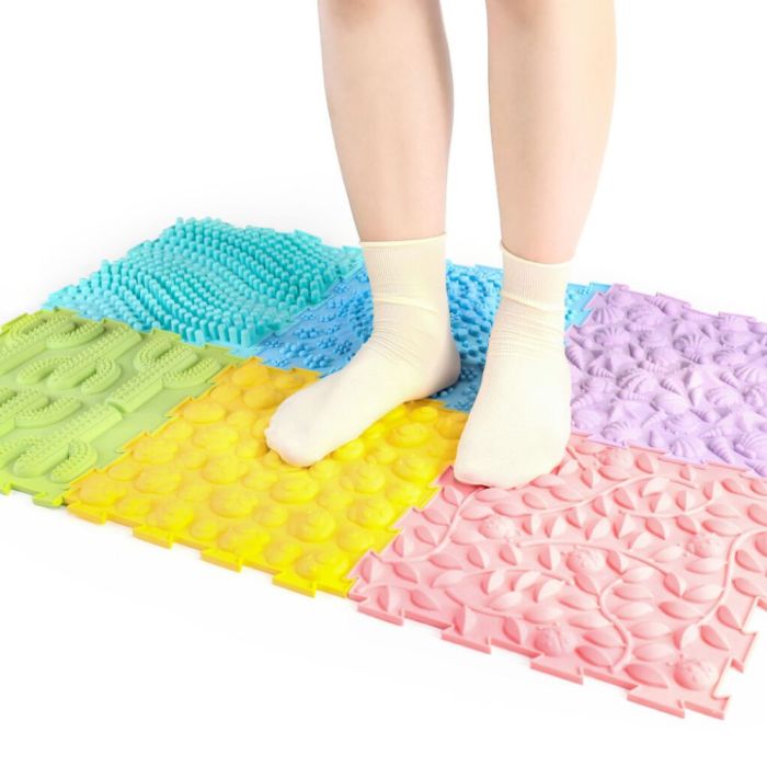 Massage Puzzle Floor Tiles Set of 6 TEXMP6 Playlearn