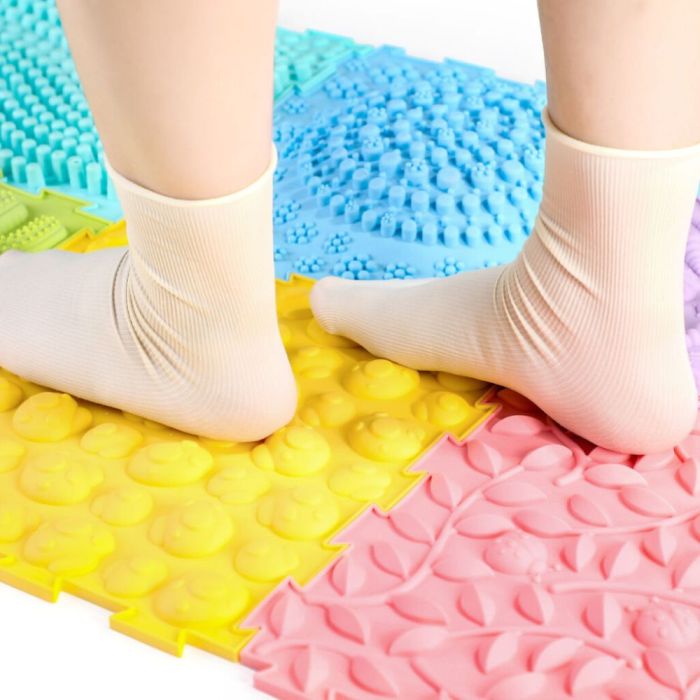 Massage Puzzle Floor Tiles Set of 6 TEXMP6 Playlearn