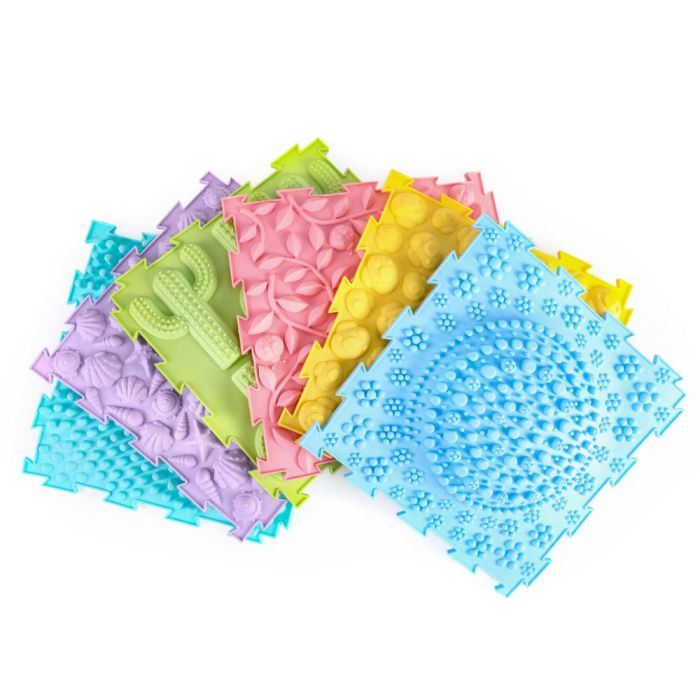 Massage Puzzle Floor Tiles Set of 6 TEXMP6 Playlearn