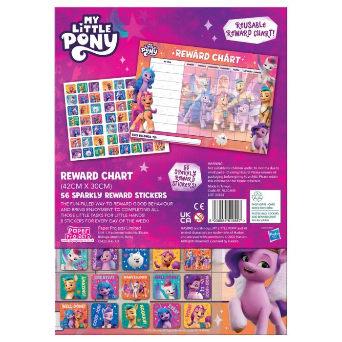 My Little Pony Reward Chart Paper Projects