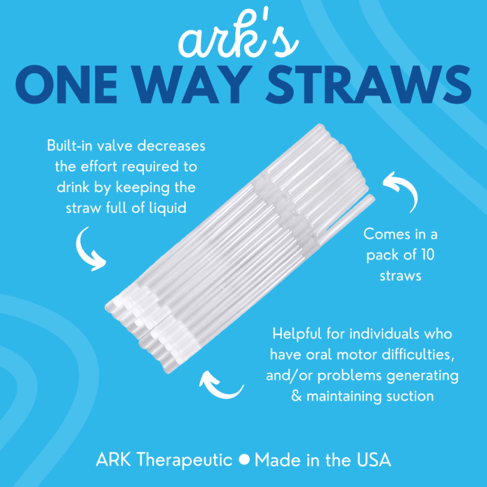 Ark's One Way Straws Infographic