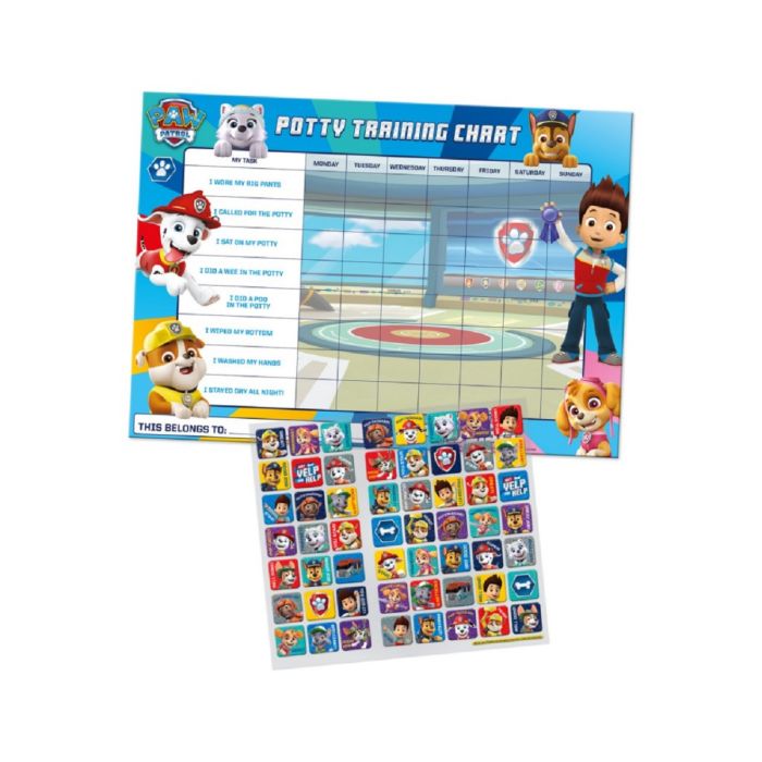 Paw Patrol Potty and Toilet Training Reward Chart by Paper Projects