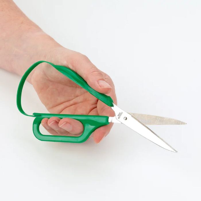PETA (UK) Easi Grip Long Loop Scissor Adult 75mm Pointed Blades Left 