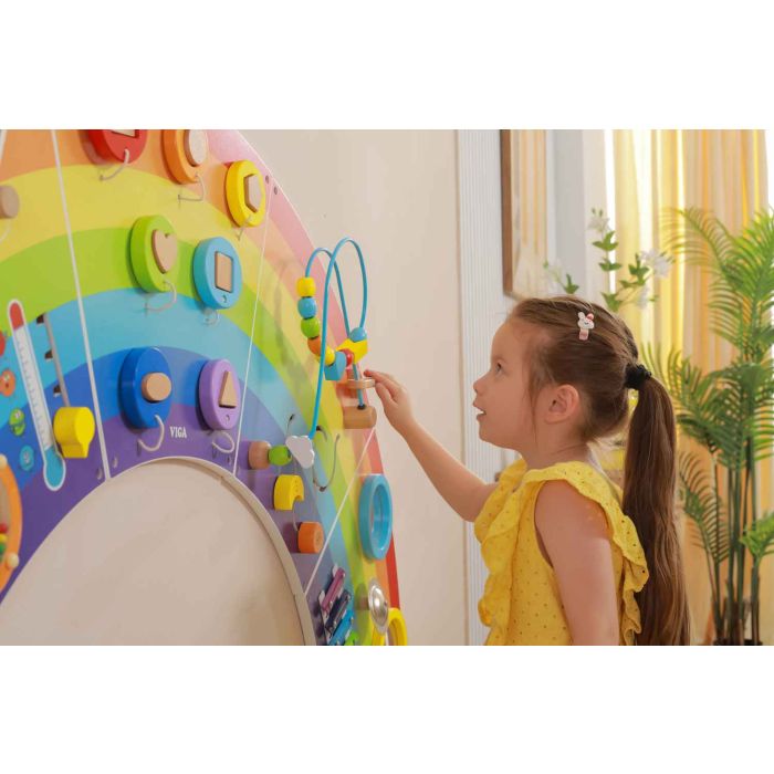 Rainbow Activity Wall Panels 76095 Viga Toys