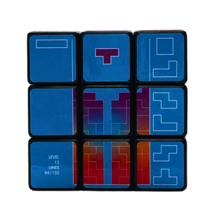Tetris Rubik Cube Blue Side