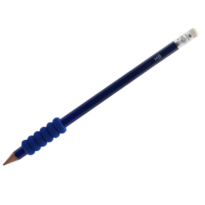 Ridged Foam Pencil Grip TPG-161 Blue