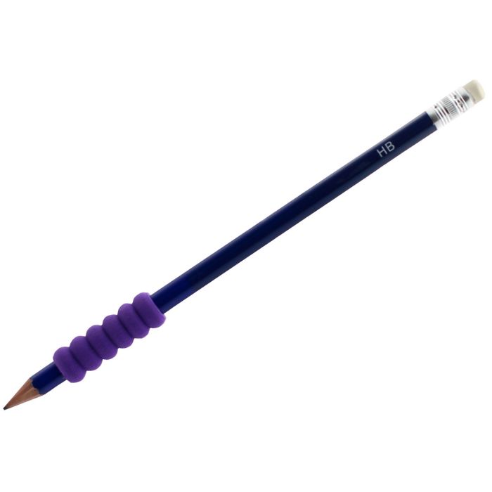 Ridged Foam Pencil Grip TPG-161 Purple