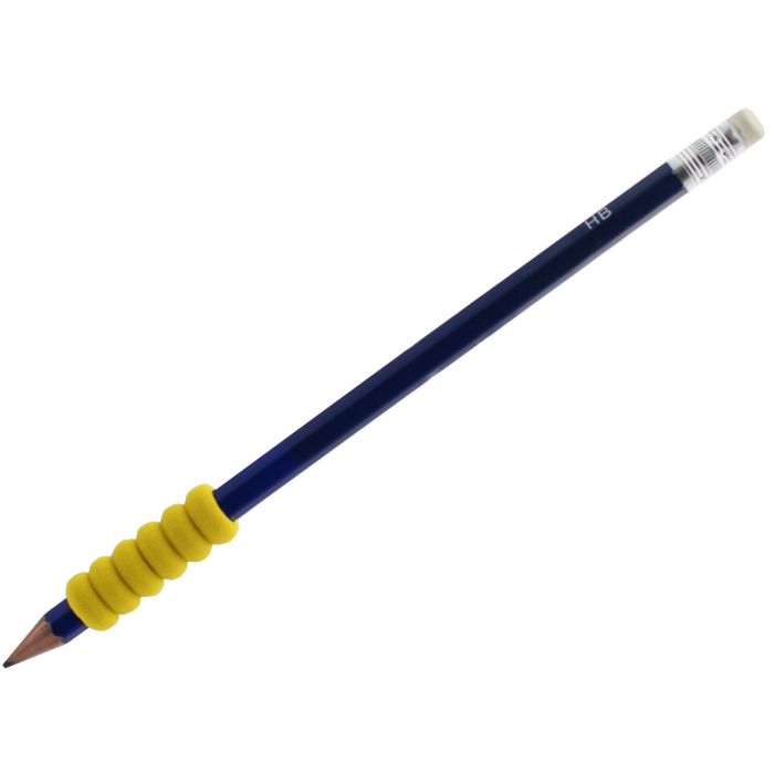 Ridged Foam Pencil Grip TPG-161 Yellow
