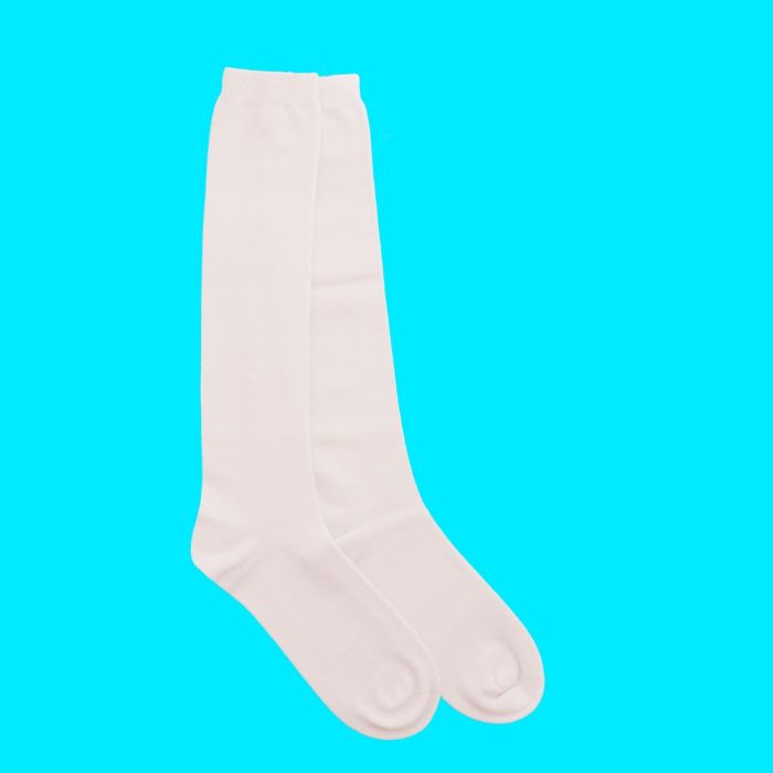 Seamfree Comfort Sensory Socks City of Clouds Knee High White
