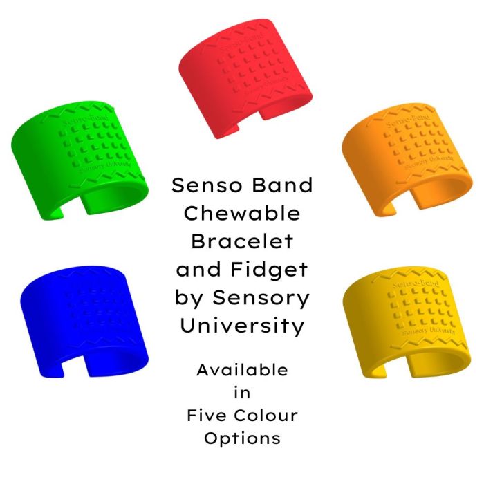 Senso Band Chewable Bracelet and Fidget Sensory University 