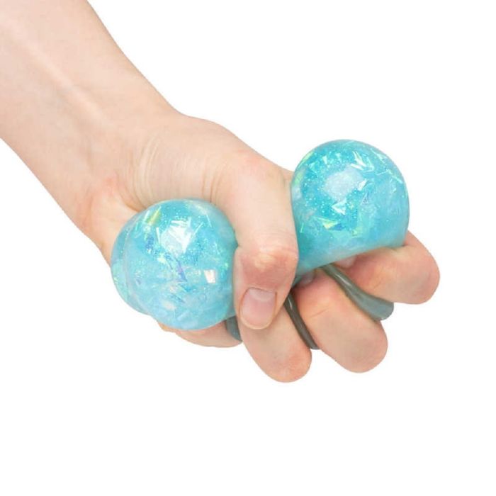 Sparkly Glitter Squish Ball 38447 Tobar HGL Blue