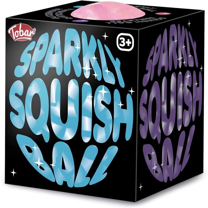Sparkly Glitter Squish Ball 38447 Tobar HGL Box