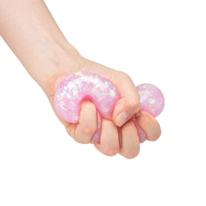 Sparkly Glitter Squish Ball 38447 Tobar HGL Pink