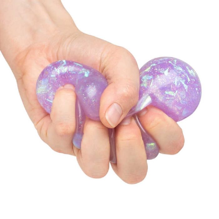 Sparkly Glitter Squish Ball 38447 Tobar HGL Purple