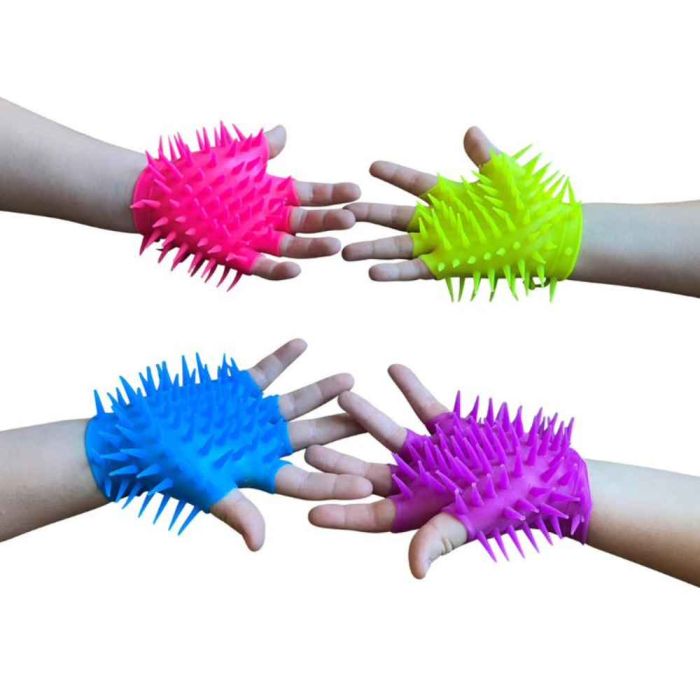 Spikey Stretchy Gloves Set of 4 Playlearn SPKGLV4