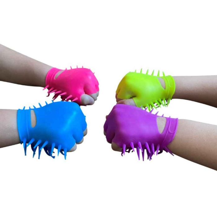 Spikey Stretchy Gloves Set of 4 Playlearn SPKGLV4