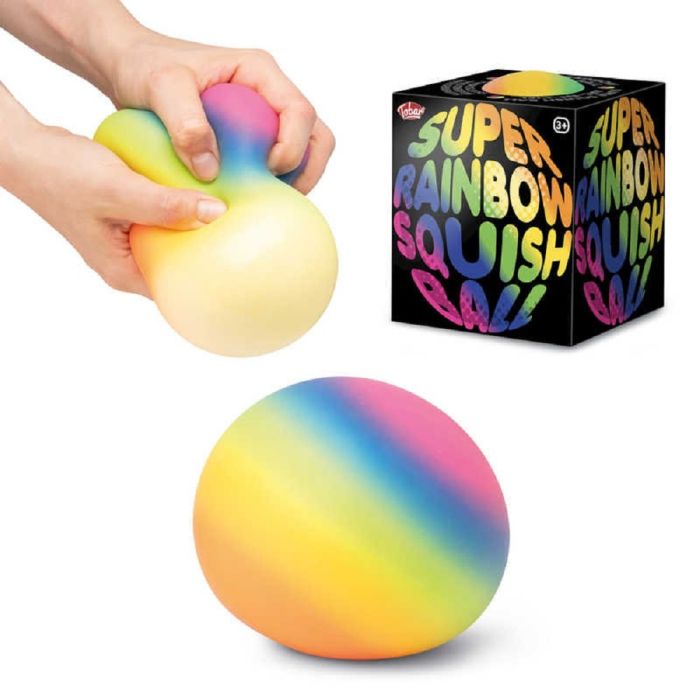 Super Rainbow Squish Ball 38441 Tobar HGL