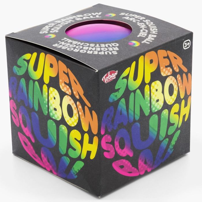 Super Rainbow Squish Ball 38441 Tobar HGL