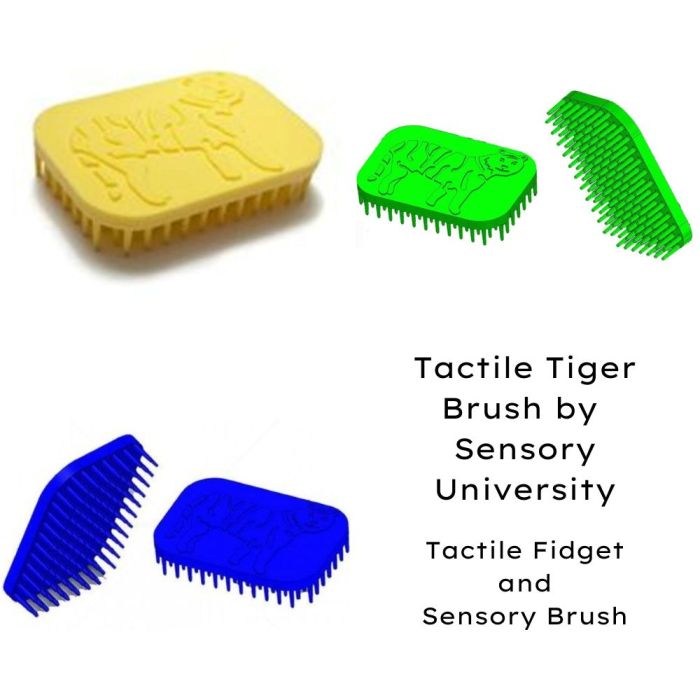 Tactile Tiger Brush by Sensory University