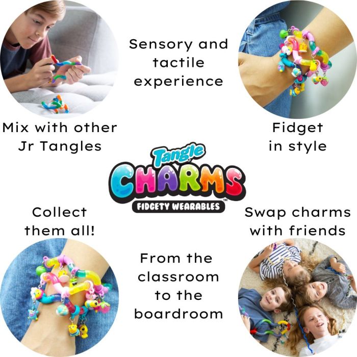 Tangle Charms Series Fidgety Wearable Infographic