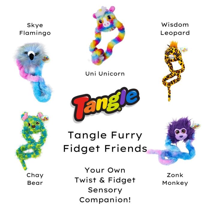 Tangle Furry Fidget Friends Series Colours
